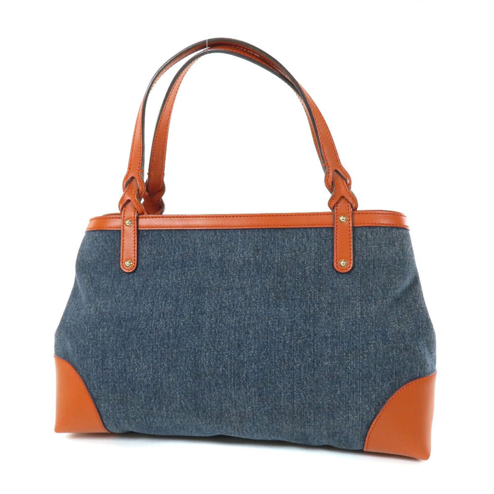 Gucci Denim Tote Leather Bag Motif